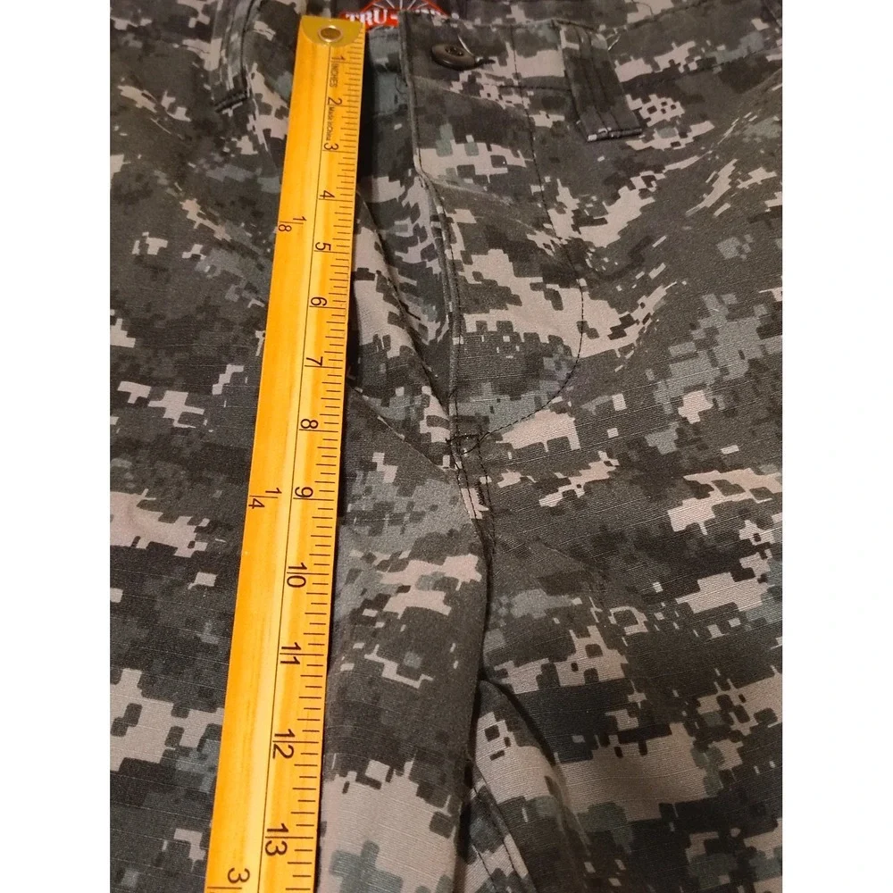 Tru-Spec Digital Camo Tactical Cargo Pants Mens Medium Regular Grey Black Camo
